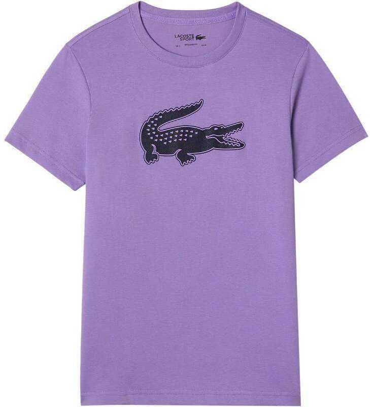 Camiseta Lacoste Sport Transpirable Morado Negro -  -XXL