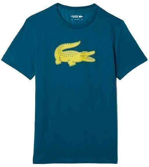 Camiseta Lacoste Sport Transpirable Verde Amarillo -  -XXL