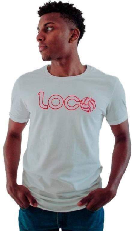 Camiseta Loco Marco Lenders Blanco Rojo -  -M