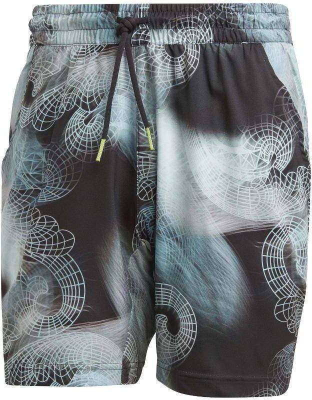 Short Adidas Printed Ergo Negro Turquesa