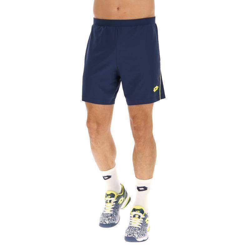 Short Lotto Superrapida V Azul Denim Amarillo Fluor -  -L