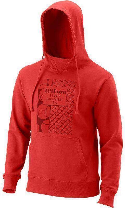 Sudadera Wilson Eco Script Rojo Lava -  -L