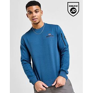 Napapijri Belk Crew Sweatshirt - Mens, Blue  - Blue - Size: Medium