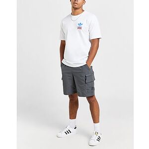 adidas Originals Cargo Shorts - Mens, Grey  - Grey - Size: Extra Large