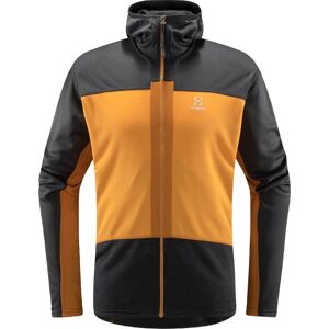 Haglöfs Men's ROC Flash Mid Hood - Magnetite/Sunny yellow - L