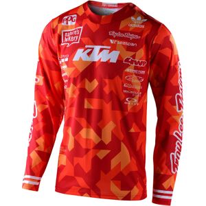 Troy Lee Designs GP Air Confetti Team KTM Motocross JerseyPunainen Oranssi- 2XL