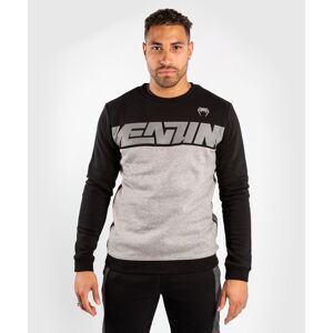 Venum Connect Crewneck Sweatshirt - Black - Heather Grey - Musta-harmaa college-paita