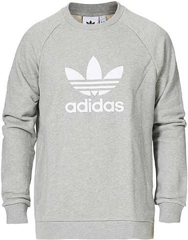 Adidas Trefoil Crew Neck Sweatshirt Grey Melange