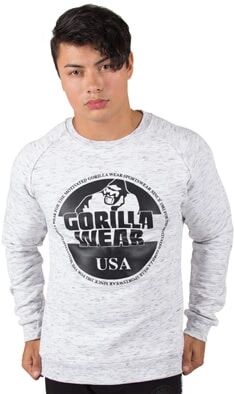 Gorilla Wear Bloomington Crewneck Sweatshirt Mixed Grey, Xxxl