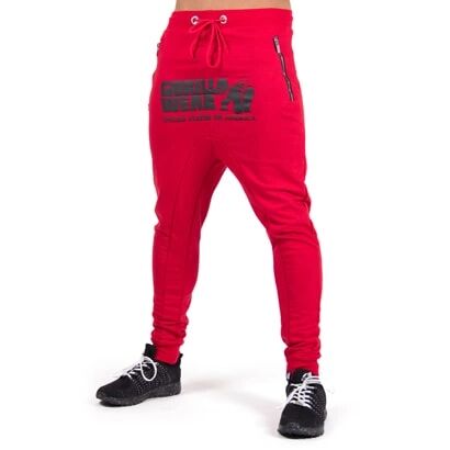 Gorilla Wear Alabama Drop Crotch Joggers Red, Xl