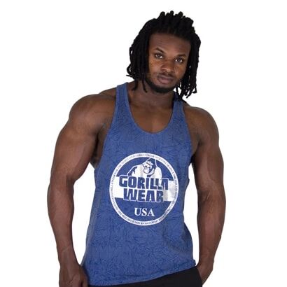 Gorilla Wear Mill Valley Tank Top Blue, Xxl