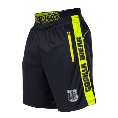 Gorilla Wear Shelby Shorts Black/neon Lime, Xxxxxl