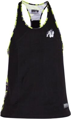 Gorilla Wear Sacramento Camo Mesh Tanktop Black/neon Lime, S