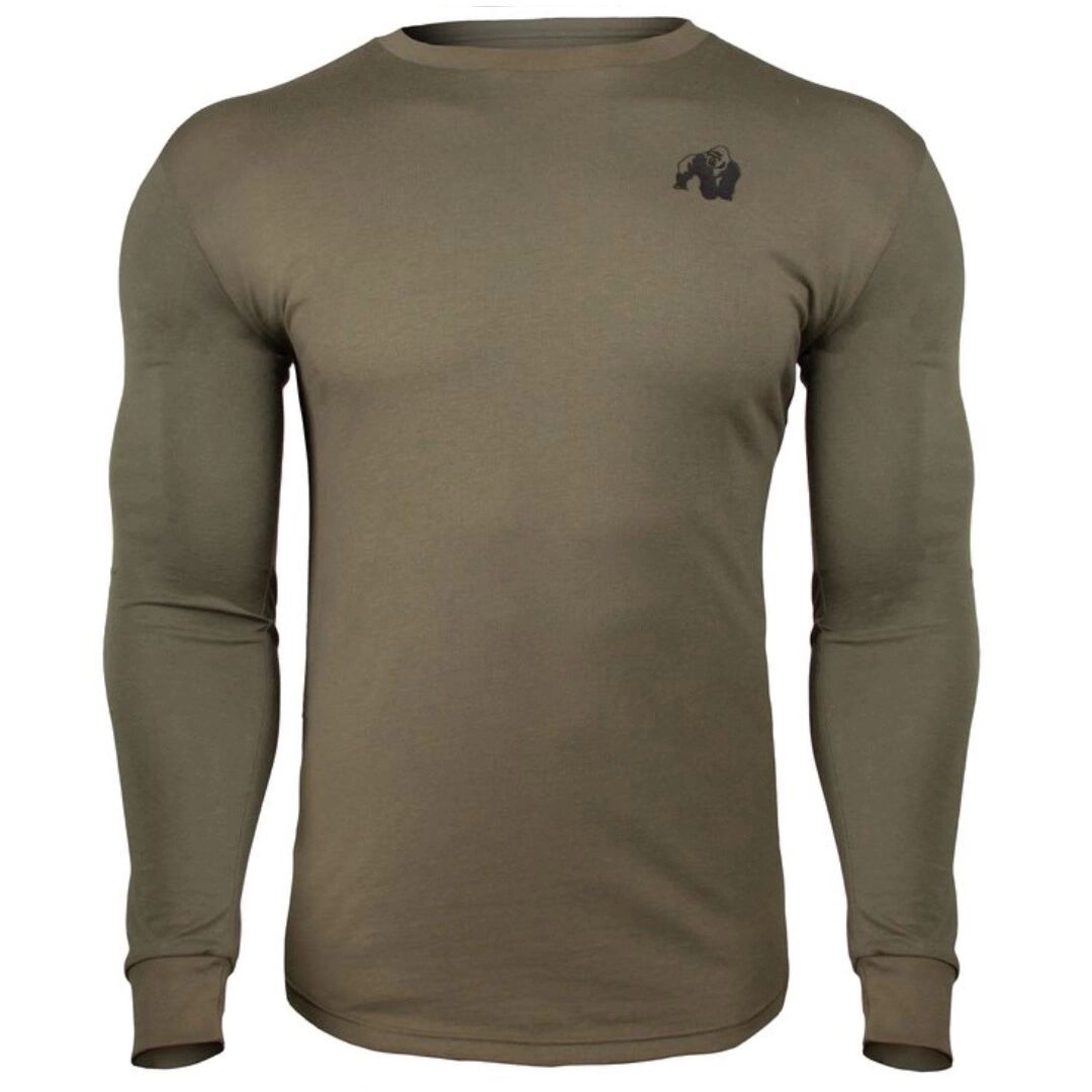 Gorilla Wear Williams Longsleeve, Army Green, Xxxxl