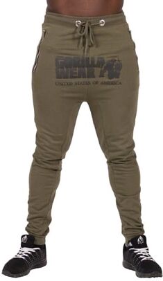 Gorilla Wear Alabama Drop Crotch Joggers Army Green, S