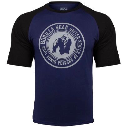 Gorilla Wear Texas T-shirt, Navy & Black, Xxl