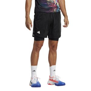 Adidas Melbourne Ergo Printed Shorts 7 Men Black, M