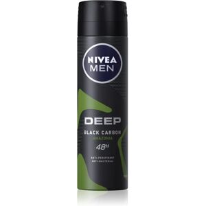 Nivea Men Deep spray anti-transpirant pour homme Black Carbon Amazonia 150 ml