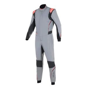 Alpinestars Hypertech V3 Combinaison Mid Gray/black/red Fluo, Taille: 52 - Publicité