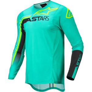 Alpinestars Supertech Blaze Jersey Pastel Green/black/yellow Fluo, Taille: M - Publicité