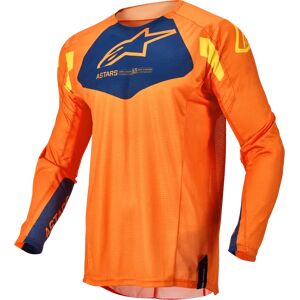 Alpinestars Techstar Factory Jersey Orange/dark Blue/warm Yellow, Taille: XL - Publicité