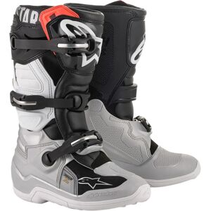 Alpinestars Jeune Tech 7S Bottes - Past Colors Black/silver/white/gold, Taille: 4 - Publicité