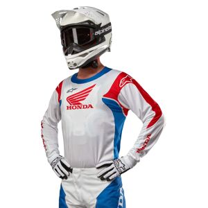 Alpinestars Honda Racer Iconic Jersey White/bright Blue/bright Red, Taille: XL - Publicité