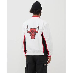 NBA Authentic Warm Up Jacket Chicago Bulls 1992-93 men College Jackets Track Jackets white en taille:L