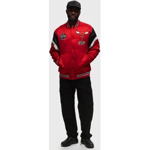 NBA HEAVYWEIGHT SATIN JACKET CHICAGO BULLS men Bomber Jackets Team Jackets red en taille:L