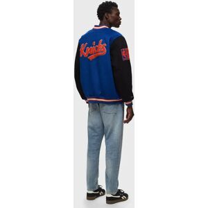 NBA TEAM LEGACY VARSITY JACKET NEW YORK KNICKS men College Jackets Team Jackets black blue en taille:M