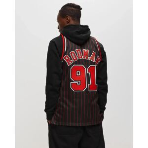 NBA Swingman Jersey Chicago Bulls Alternate 1995-96 Dennis Rodman #91 men Jerseys black en taille:S