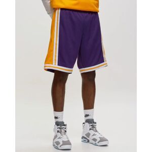 NBA Swingman Shorts Los Angeles Lakers Road 1984-85 men Sport & Team Shorts purple yellow en taille:XL