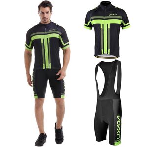 Maillot de cyclisme à manches courtes pour hommes, ensemble court à bretelles rembourré, ensemble en tissu de cyclisme