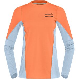 - Women's Senja Equaliser Lightweight Long Sleeve - T-shirt de running taille XS, orange