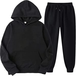 AYAZER Survêtements Homme, Ensemble Sport Sweat à Zippé Veste à Manches Longues et Pantalon de Jogging Ensemble Jogging Pantalon Sport Homme survêtements Ensemble Jogging Homme Rose Noir XXL - Publicité