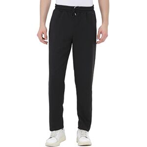 ROSS CAMP Pantalon de Sport Homme Pantalons de Jogging Hommes Sport Hommes Longs Coton, Loisirs Pantalon d'entraînement, Survêtement Joggers Moderne (Noir, XXL) - Publicité