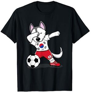 Teeisle South Korea Soccer Amateurs de football coréen Husky de Corée du Sud T-Shirt - Publicité