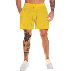 MOVEUP Short de Course Homme Séchage Rapide Sport Pantalon Court avec Poche Zippé Short Course à Pied Léger - Publicité