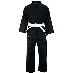 mmasport Kimono Karaté en coton 230 g 8 oz Divisé pour arts martiaux, Noir , 4 / 170 cm - Publicité