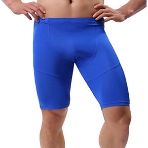 LiiYii Short de Compression Sport Homme Pantalon Court Elastique Cuissard de Running Fitness Jogging M-XXL Bleu M - Publicité