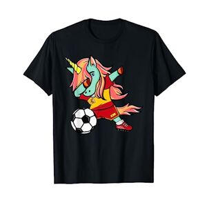 Teeisle Spain Soccer Maillot de football espagnol pour supporter de licorne T-Shirt - Publicité