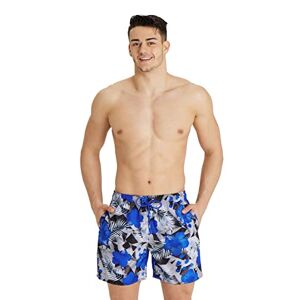 arena Men's Beach Boxer Allover Short de Plage, Neon Blue Multi, XXL - Publicité