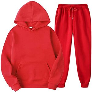 AYAZER Survêtements Homme, Ensemble Casual Sport Sweat à Zippé Veste à Manches Longues et Pantalon de Jogging Ensemble Jogging Pantalon Sport Homme survêtements Ensemble Homme Camouflage Rouge XXL - Publicité