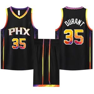 Generic 2 Pièces Durant Maillot Basket Enfant/Adulte, Ensemble Basket Garcon 2023 Maillot Basket Homme sans Manches et Pantalon Tenue Basketball Jersey et Short - Publicité