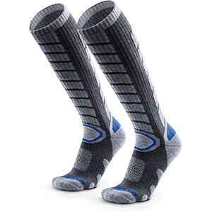 WEIERYA 2 paires Chaussettes de ski Laine Mérinos, Longues Thermique Chaussettes Hautes pour Ski, Randonnée, Cyclisme, Sport d'hiver Grise XL - Publicité