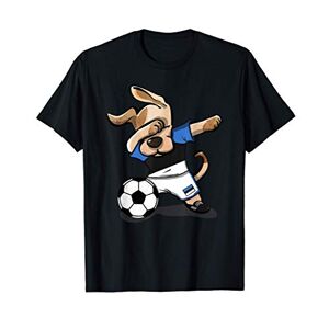 TeeIsle Estonie Football Dabbing Dog Estonie Football Drapeau Estonien Football T-Shirt - Publicité