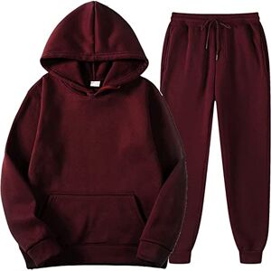 AYAZER Survêtements Homme, Ensemble Casual Sport Sweat à Zippé Veste à Manches Longues et Pantalon de Jogging Ensemble Jogging Pantalon Sport Homme survêtements Jogging Blanc Hommes Rouge XXL - Publicité