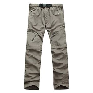 YAOTT Pantalon de Randonnée Léger pour Homme Pantalon de Sport de Plein Air 2-en-1 Convertible Outdoor Trekking Séchage Rapide Respirant Pantalon de Montagne Escalade Camping,Kaki,XL - Publicité