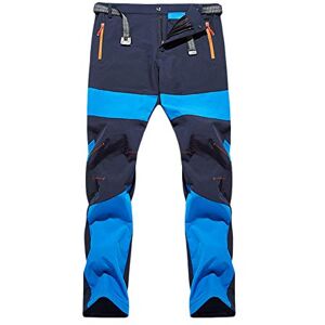 GELing Pantalon de Randonnée en Plein Air pour Hommes Pantalon de Sport Léger Coupe-Vent à Séchage Rapide Pantalon de Chasse D'Extérieur avec Ceinture Pantalon de Montagne,Bleu,5XL - Publicité