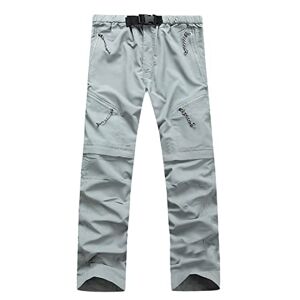 YAOTT Pantalon de Randonnée Léger pour Homme Pantalon de Sport de Plein Air 2-en-1 Convertible Outdoor Trekking Séchage Rapide Respirant Pantalon de Montagne Escalade Camping,Gris,XL - Publicité